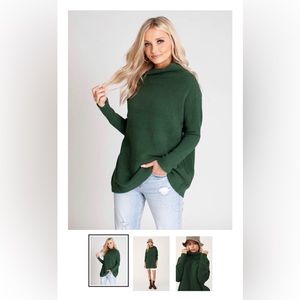 Free People Slouchy Ottoman Size Medium: Aged Pine